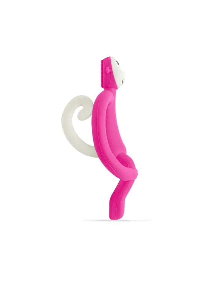 Matchstick Monkey Beißring / Zahnungshilfe Affe Original rosa