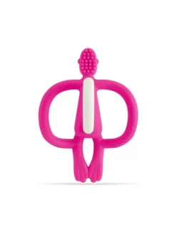 Matchstick Monkey Beißring / Zahnungshilfe Affe Original rosa