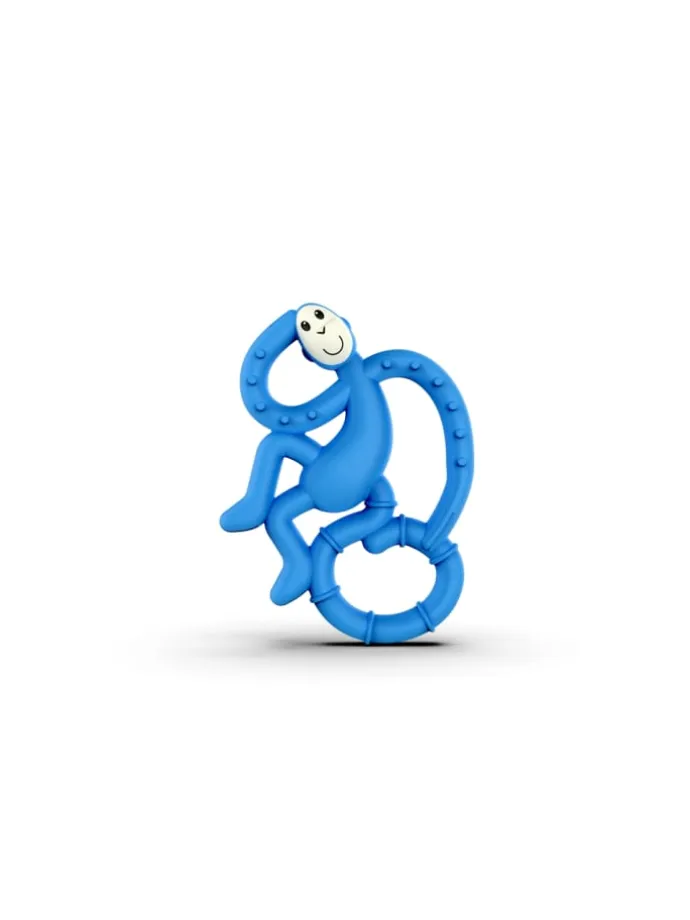 Matchstick Monkey Beißring / Zahnungshilfe Affe mini blau