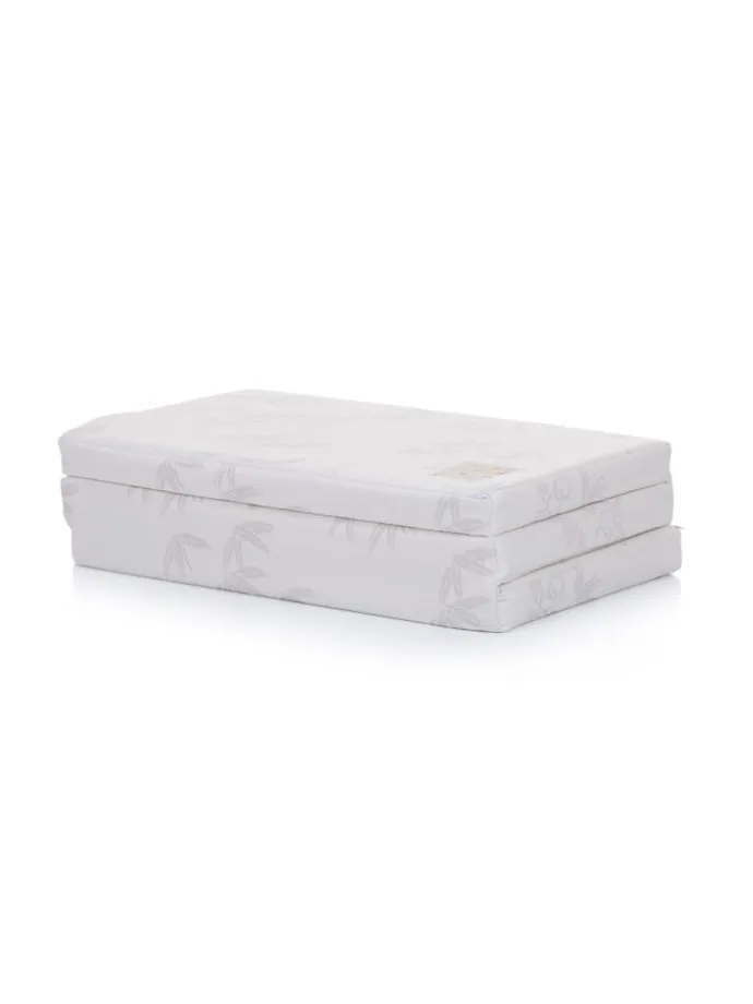 Matratze faltbar 120x60x6 cm in weiß