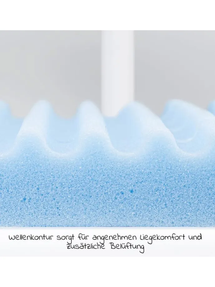 Matratze Medicot Wave für Beistellbett Maxi, in blau