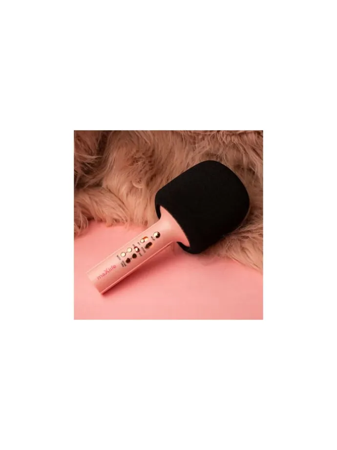 Maxlife Bluetooth-Mikrofon mit Lautsprecher MXBM-600 Pink in Rosa