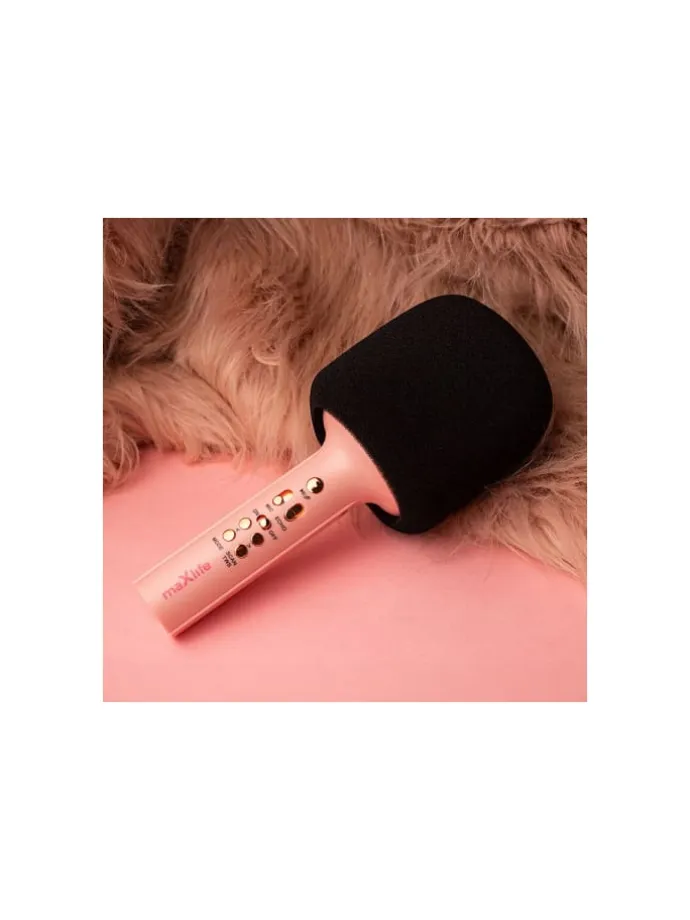 Maxlife Bluetooth-Mikrofon mit Lautsprecher MXBM-600 Pink in Rosa