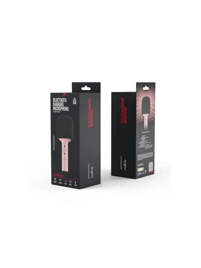Maxlife Bluetooth-Mikrofon mit Lautsprecher MXBM-600 Pink in Rosa