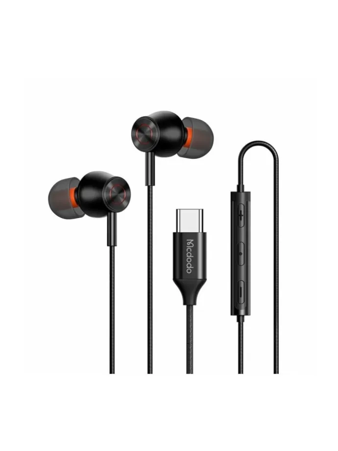 Mcdodo In-Ear, kabelgebundener Kopfhörer, USB-C (schwarz)