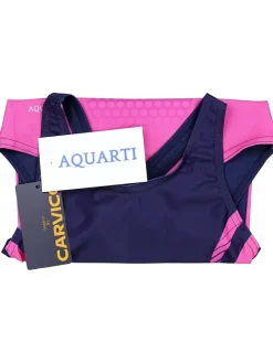 Mädchen Badeanzug Chlorresistent Muscleback Wassersport in rosa