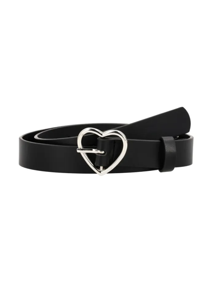 Mädchen (Kids) Belt in Schwarz Silber