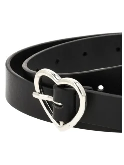 Mädchen (Kids) Belt in Schwarz Silber