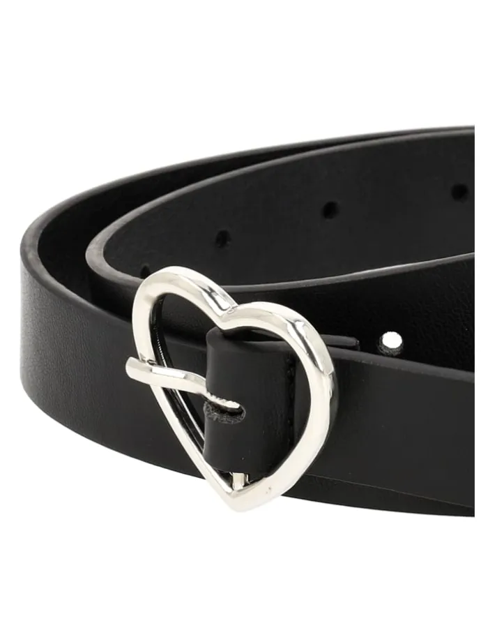 Mädchen (Kids) Belt in Schwarz Silber