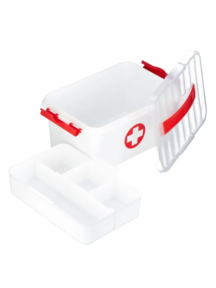 Medizinbox in Weiß