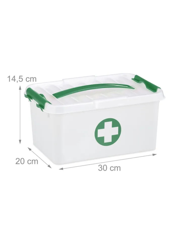 Medizinbox in Weiß/ Grün