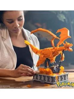 Mega Pokémon Glurak Actionfigur 1664 Teile bewegliche Figur 28 cm 12+