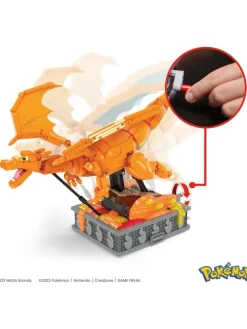 Mega Pokémon Glurak Actionfigur 1664 Teile bewegliche Figur 28 cm 12+
