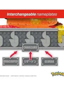 Mega Pokémon Glurak Actionfigur 1664 Teile bewegliche Figur 28 cm 12+