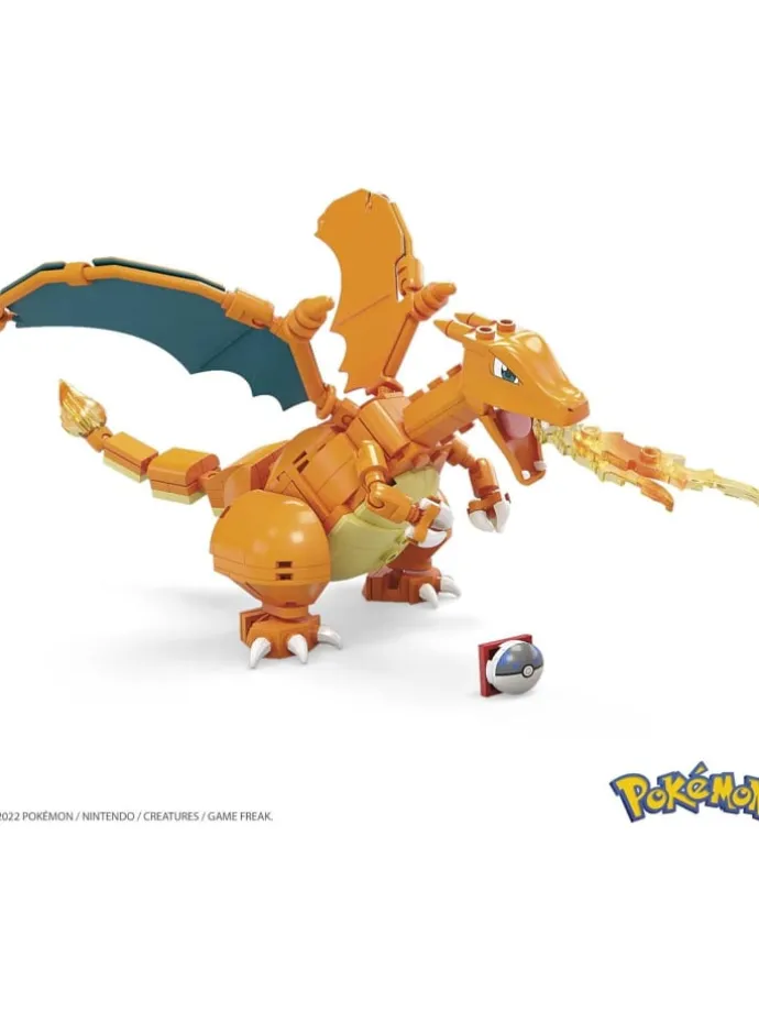 Mega Pokémon Glurak Figur zum Zusammenbauen 223 tlg. beweglich Actionfigur 6+