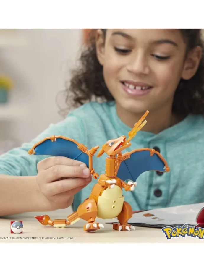 Mega Pokémon Glurak Figur zum Zusammenbauen 223 tlg. beweglich Actionfigur 6+