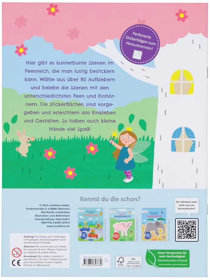 Mein allererstes Stickerheft "Für Klitzekleine - Feen & Einhörner"