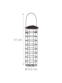 Meisenknödelhalter in Grau - (H)31 x Ø 8,5 cm