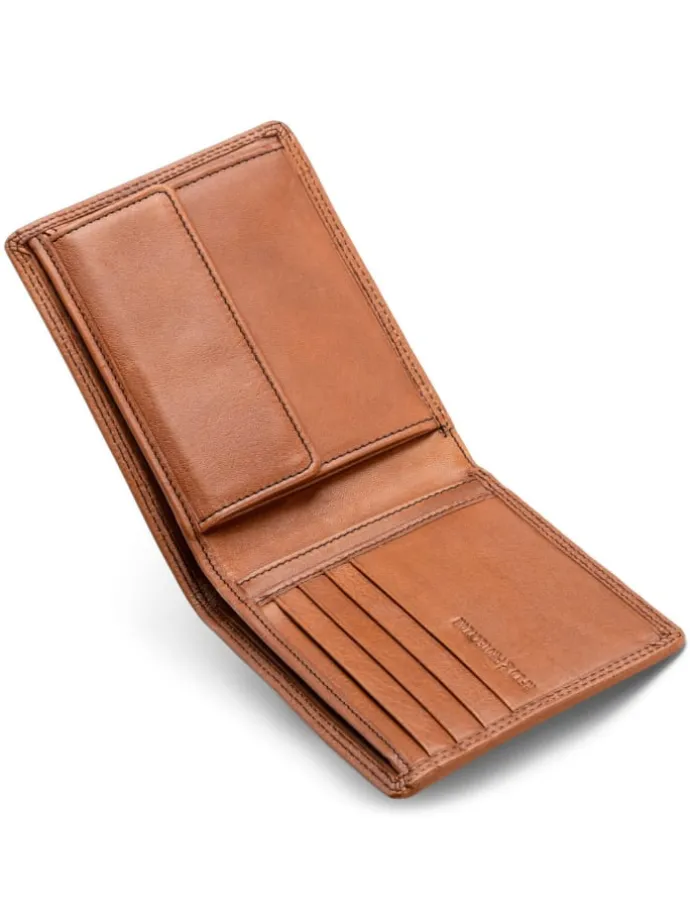 Memphis Geldbörse RFID Schutz Leder 12.5 cm in camel