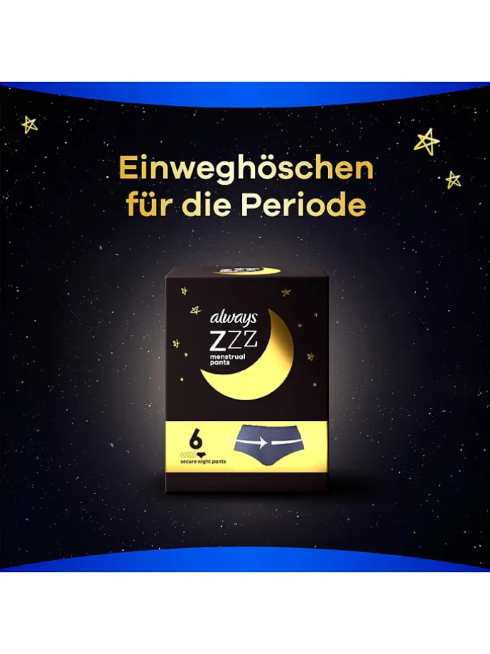 Menstruationshöschen "Zzzs Einweg-Höchen Größe 36-44", 12 Stück