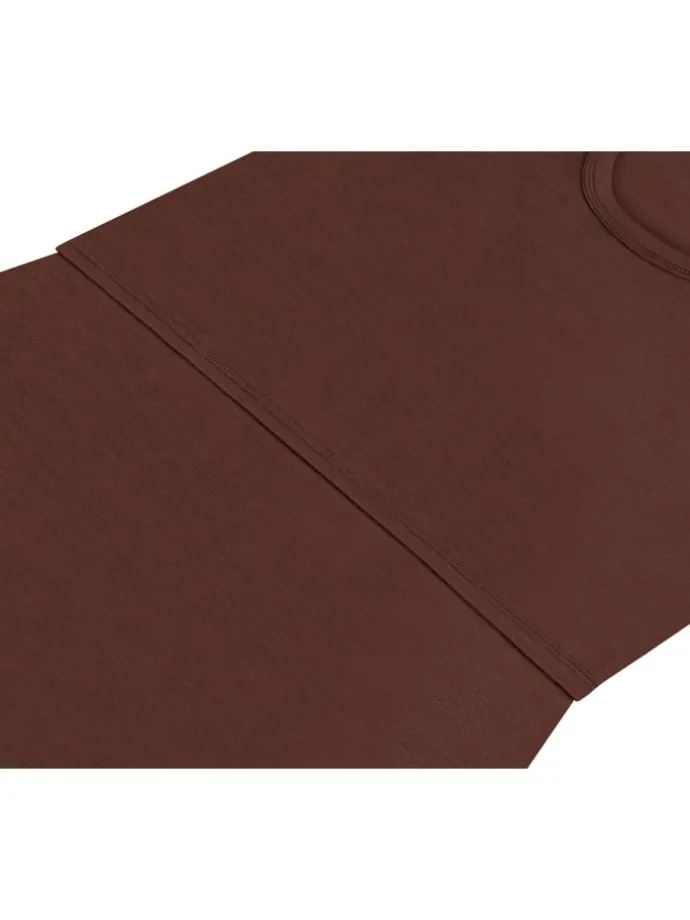 Merino Umstands-Langarm-Shirt Cambria in Braun
