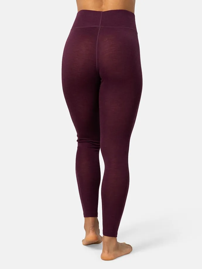 Merinowoll-Thermounterhose "Vilma" in Bordeaux