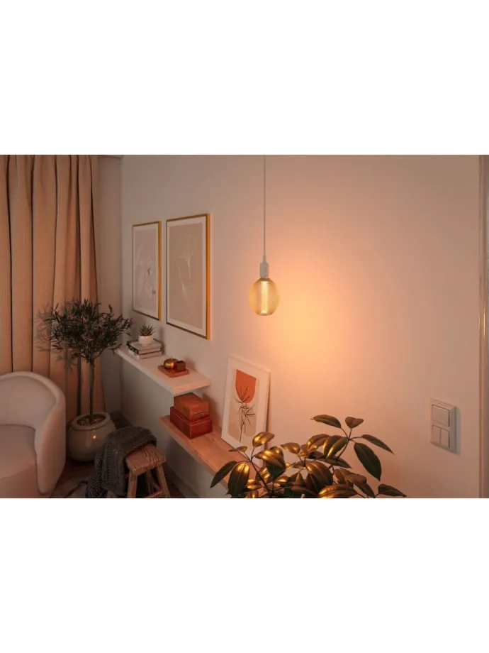 Metallic Glow Standard 230V LED Globe Spiral
