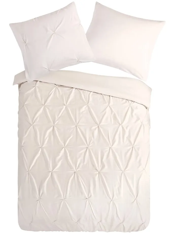Mikrofaser-Bettwäsche-Set "Elegance" in Creme
