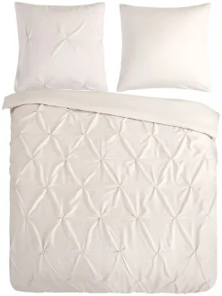 Mikrofaser-Bettwäsche-Set "Elegance" in Creme