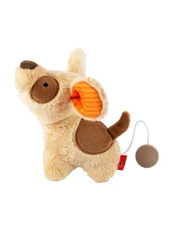 Mini Spieluhr Hund in beige