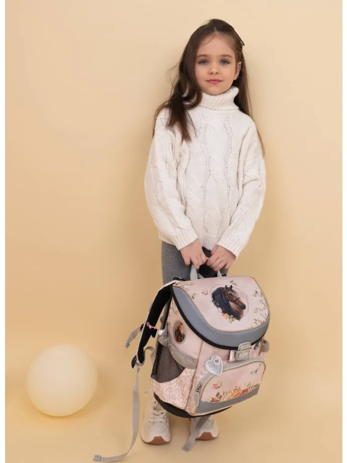 Mini-Fit Horse Chestnut Schulranzen Set 5-teilig mit extra Schlüsselanhänger