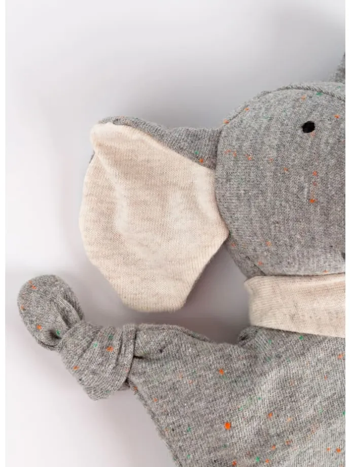 Mini-Schnuffeltuch Elefant in grau