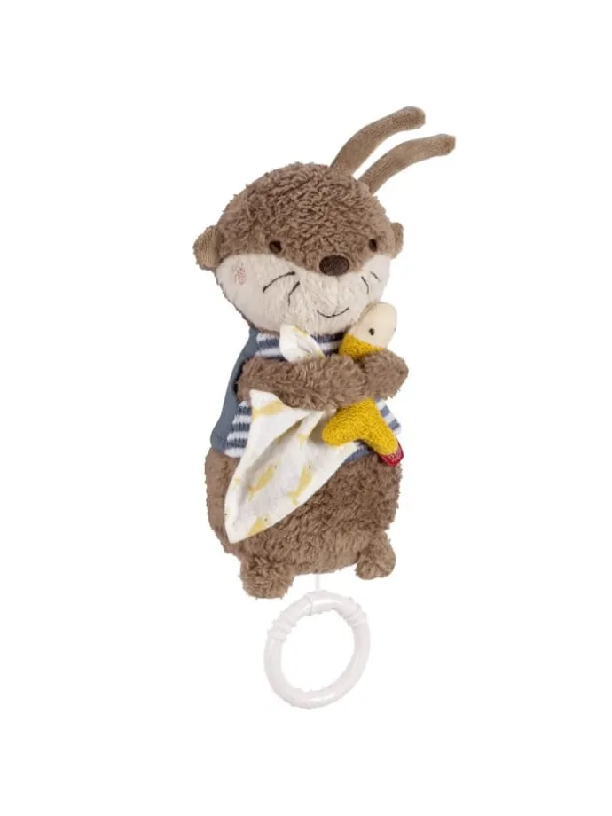 Mini-Spieluhr 20 cm - Otter in braun,bunt
