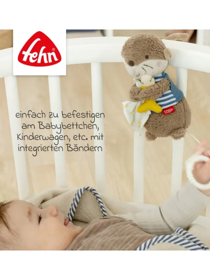 Mini-Spieluhr 20 cm - Otter in braun,bunt