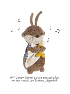 Mini-Spieluhr 20 cm - Otter in braun,bunt
