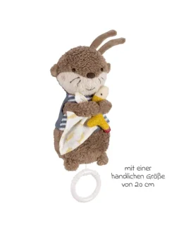 Mini-Spieluhr 20 cm - Otter in braun,bunt