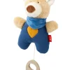 Mini-Spieluhr Bär in dunkelblau