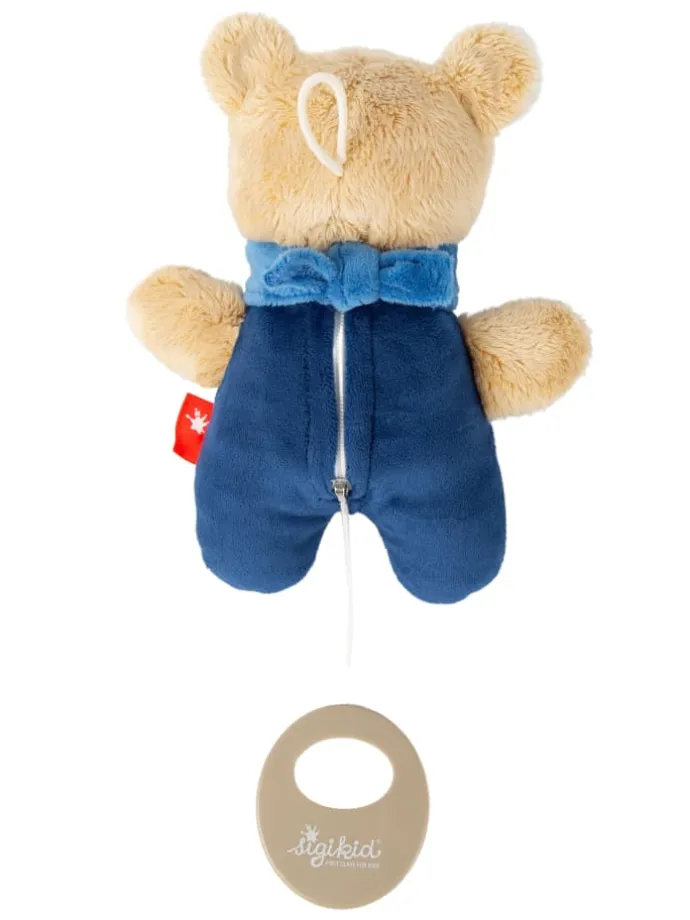 Mini-Spieluhr Bär in dunkelblau