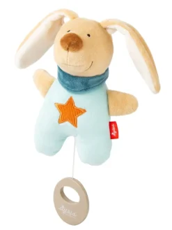 Mini-Spieluhr Hase in hellblau