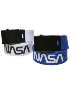 Mister Tee Unisex NASA Belt Kids 2-Pack in white/blue