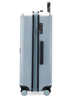 Mitte - Großer Reisekoffer Trolley 77cm XXL Erweiterung TSA 130L in Pool blau