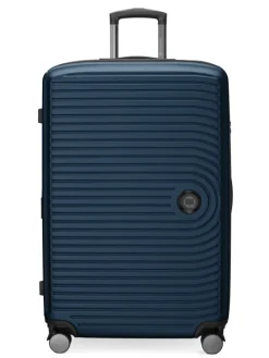 Mitte - Großer Reisekoffer Trolley 77cm XXL Erweiterung TSA 130L in Dunkelblau