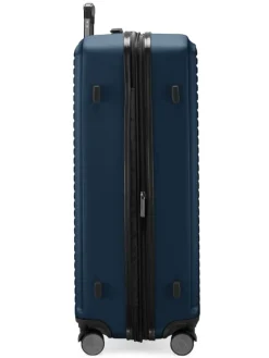 Mitte - Großer Reisekoffer Trolley 77cm XXL Erweiterung TSA 130L in Dunkelblau