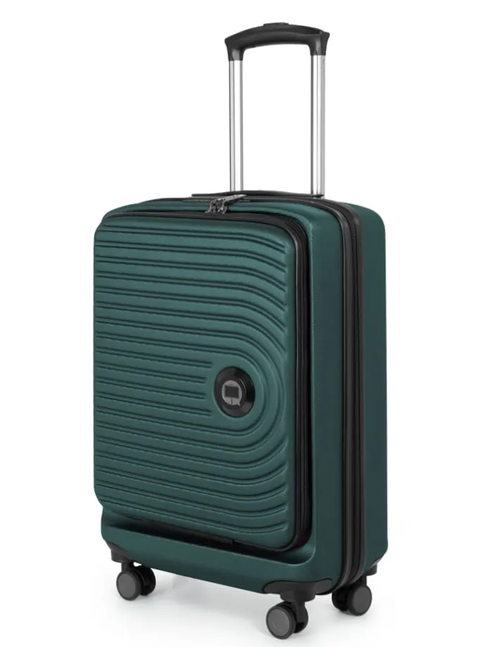 Mitte - Handgepäck-Trolley Toploader, Laptop-Fach, TSA in Waldgrün