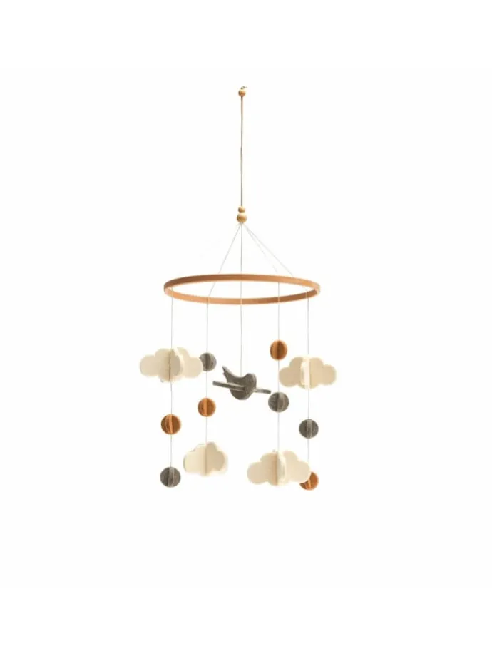 Mobile Wolke in Beige