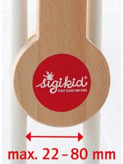 Mobilehalter Holz PlayQ in hellbraun