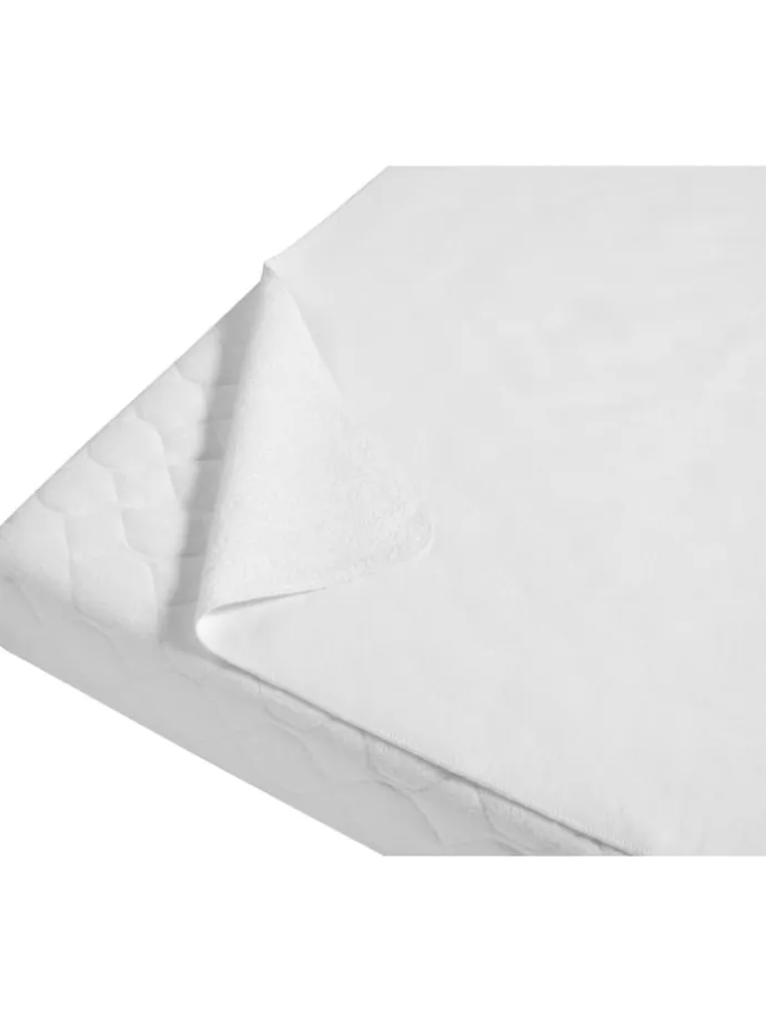 Molton/Frottee-Betteinlage 70x100 cm in weiß