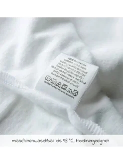 Moltontuch 5er Pack 80 x 80 - Weiß in weiss