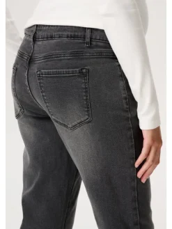 Mom Fit 7/8 Jeans Azua in Grey Denim