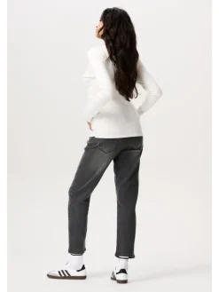 Mom Fit 7/8 Jeans Azua in Grey Denim